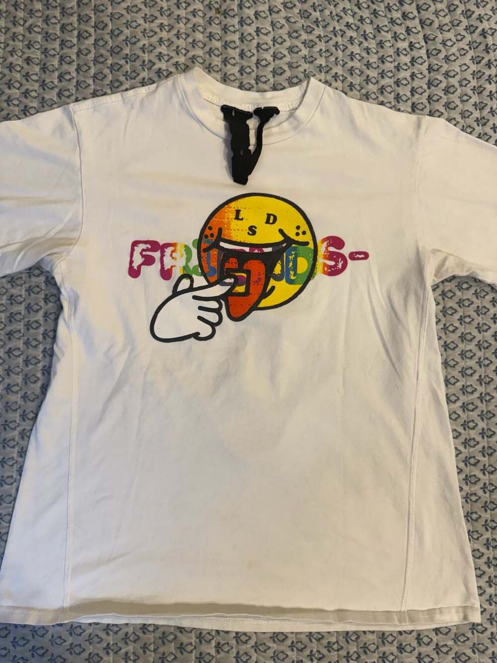 Vlone LSD Smiley Face Friends T-Shirt White Size M